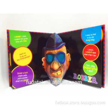 FDT customizes full color children 3D pop up book printing